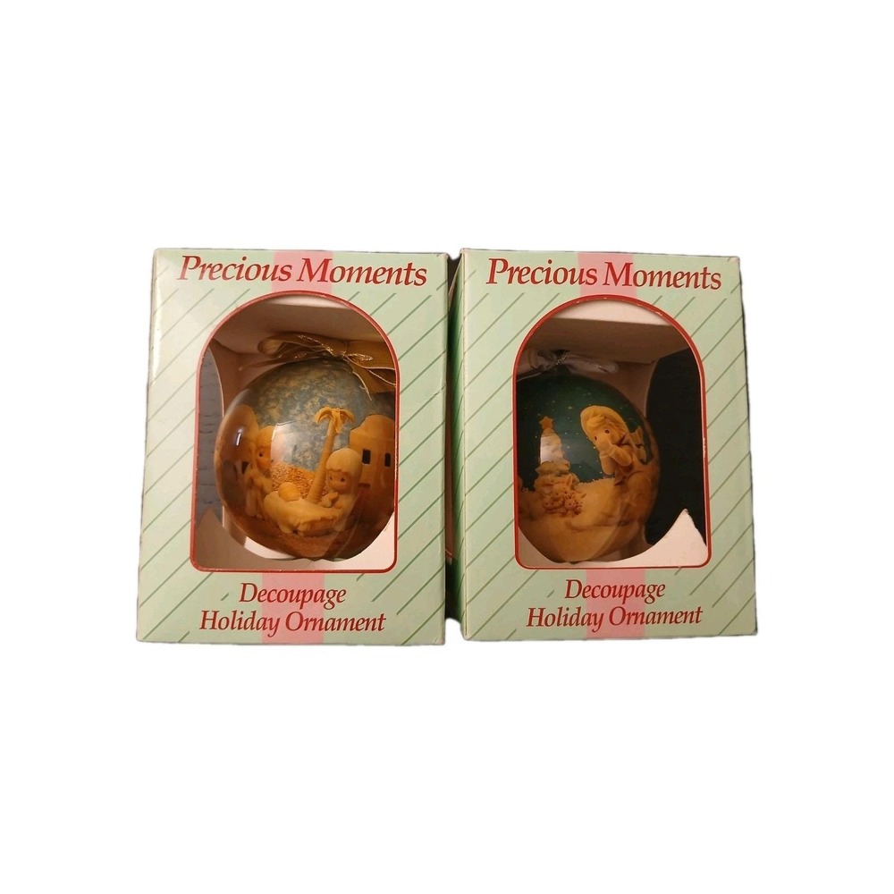 Bundle -2 Precious Moments‎ Collectible Ornament 1994 Scene #131B5